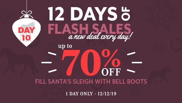 12 Days of Flash Sales: Day 10, up to 70% Horse Boots.