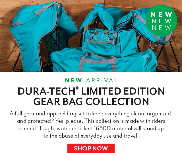 Dura-Tech Limited Edition Gear Bag Collection: A full set of apparel and gear bags designed to stand up to the use and abuse of your everyday needs.