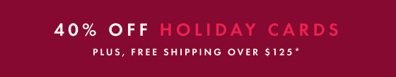 40% off Holiday Cards