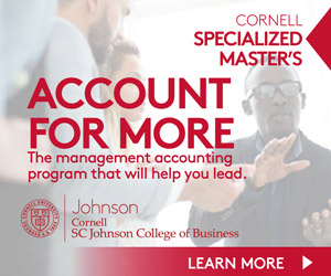 Cornell SC Johnson College of Business. Account for more. The management accounting program that will help you lead. Learn more.