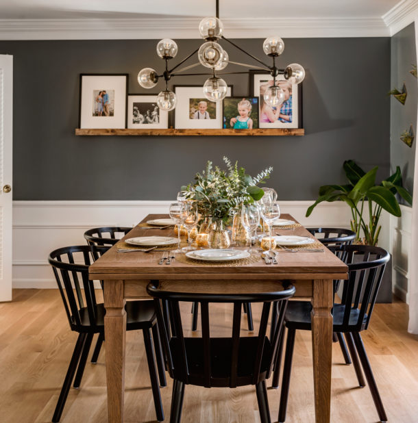 Dramatic Dining Room Makeover
