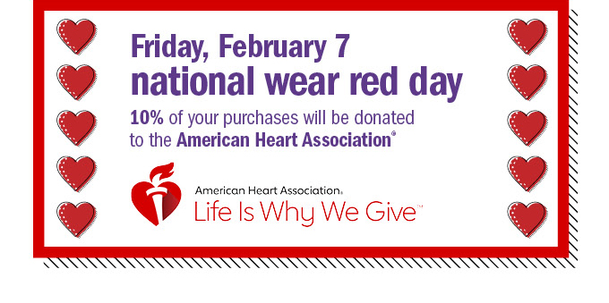 Friday, February 7 National Wear Red Day 