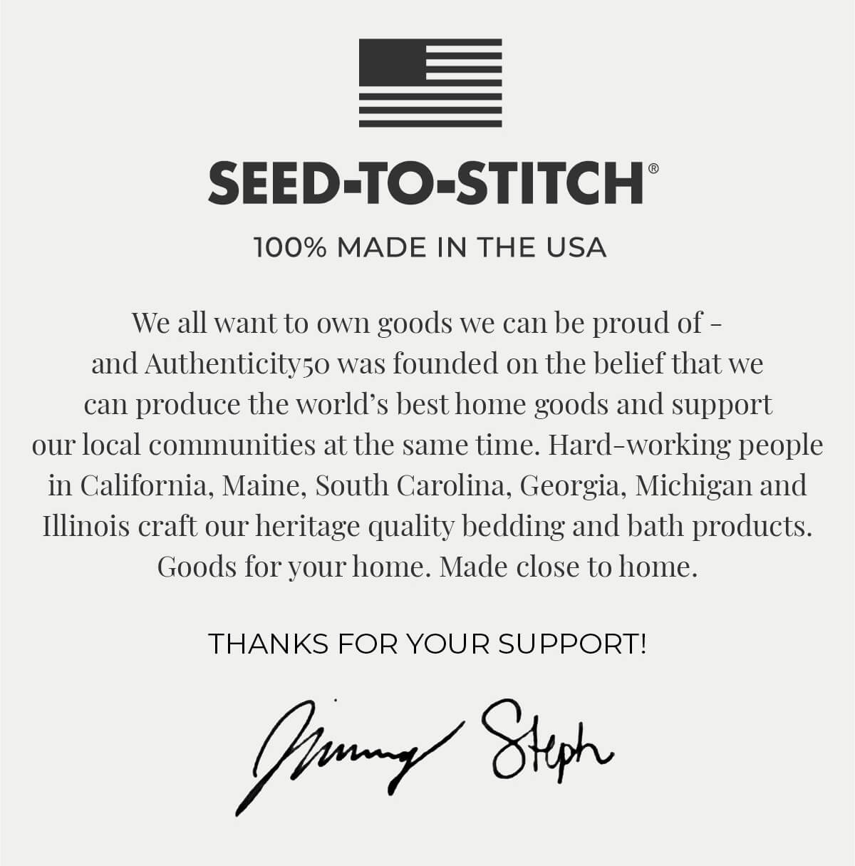 seed-to-stitch made in usa