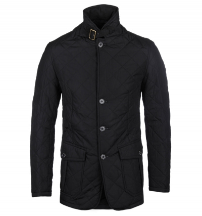 Barbour Black Quilted Lutz Jacket