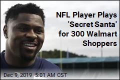 NFL Player Plays 'Secret Santa' for 300 Walmart Shoppers