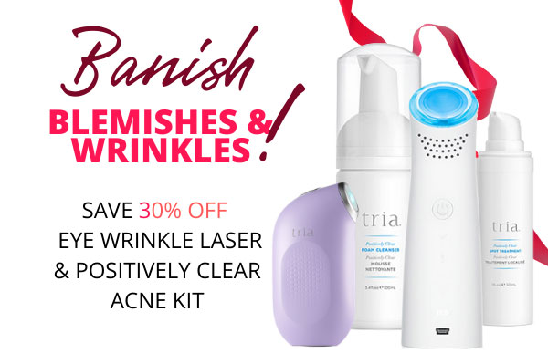 Save 30% off all Eye Wrinkle Lasers and Acne Kits!