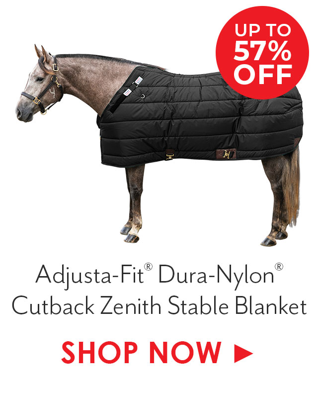 Adjusta-Fit Dura-Nylon Cutback Zenith Leg Strap Stable Blanket - Heavyweight