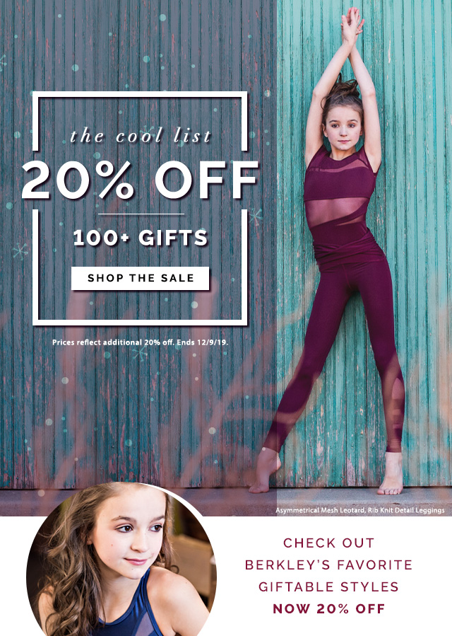 20% off 100+ gifts for
dancers. Shop the sale