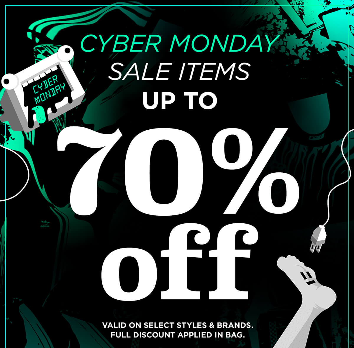 UP TO 70% OFF - HUNDREDS OF ITEMS ADDED FOR CYBER MONDAY