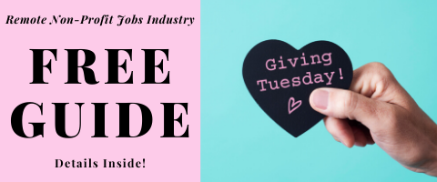Virtual Vocations Giving Tuesday Remote Non-Profit Jobs Industry Guide