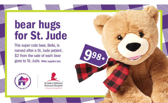 Bear hugs for st. jude 