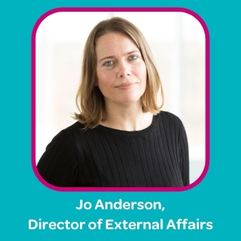Jo Anderson, Director of External Affairs