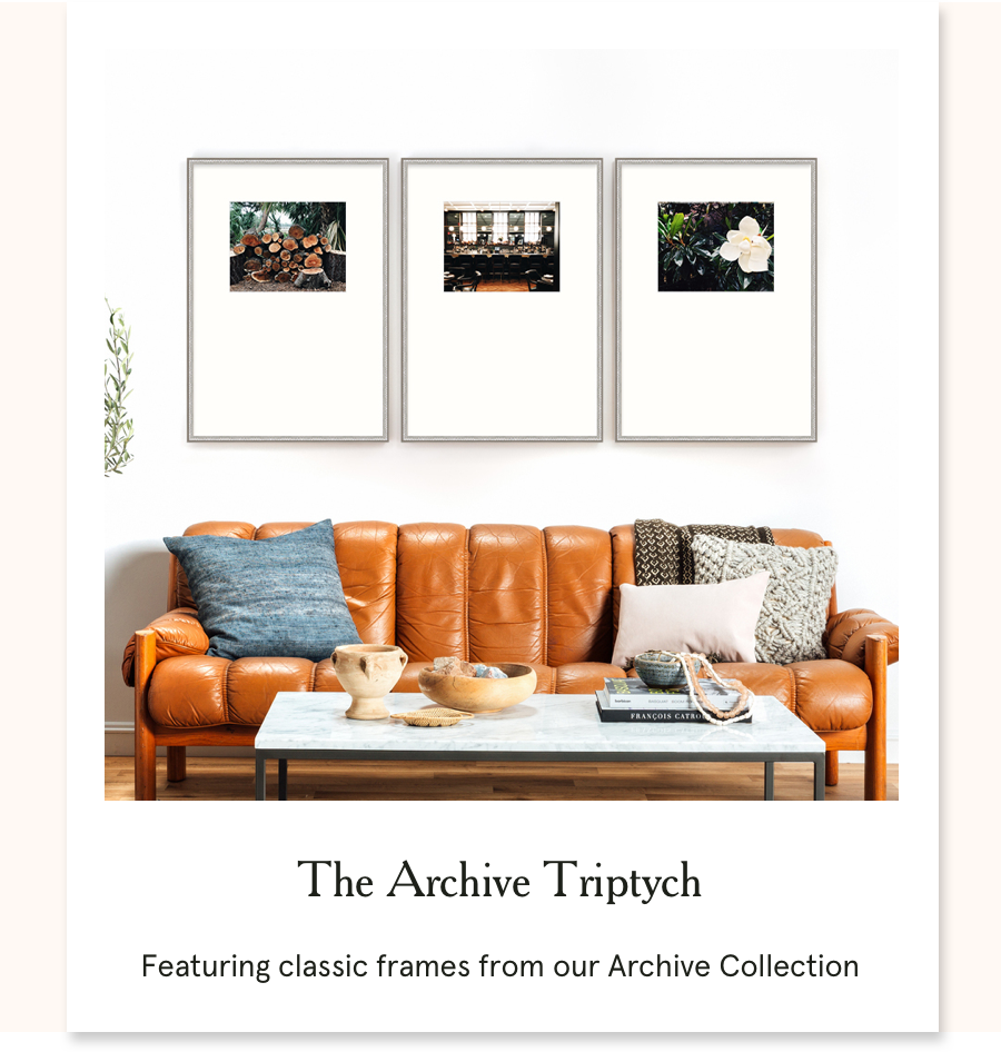 The Archive Triptych: Featuring classic frames from our Archive Collection
