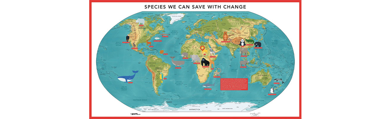 World's Endangered Species Map