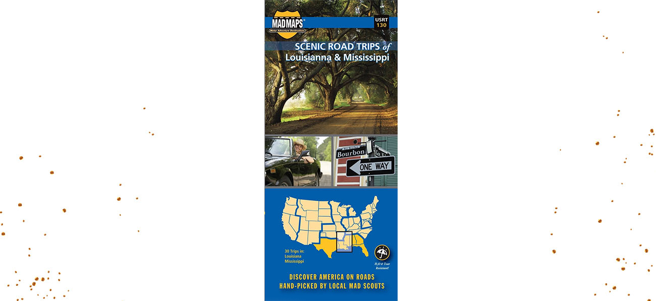 Louisiana and Mississippi Regional Scenic Tours by MAD Maps