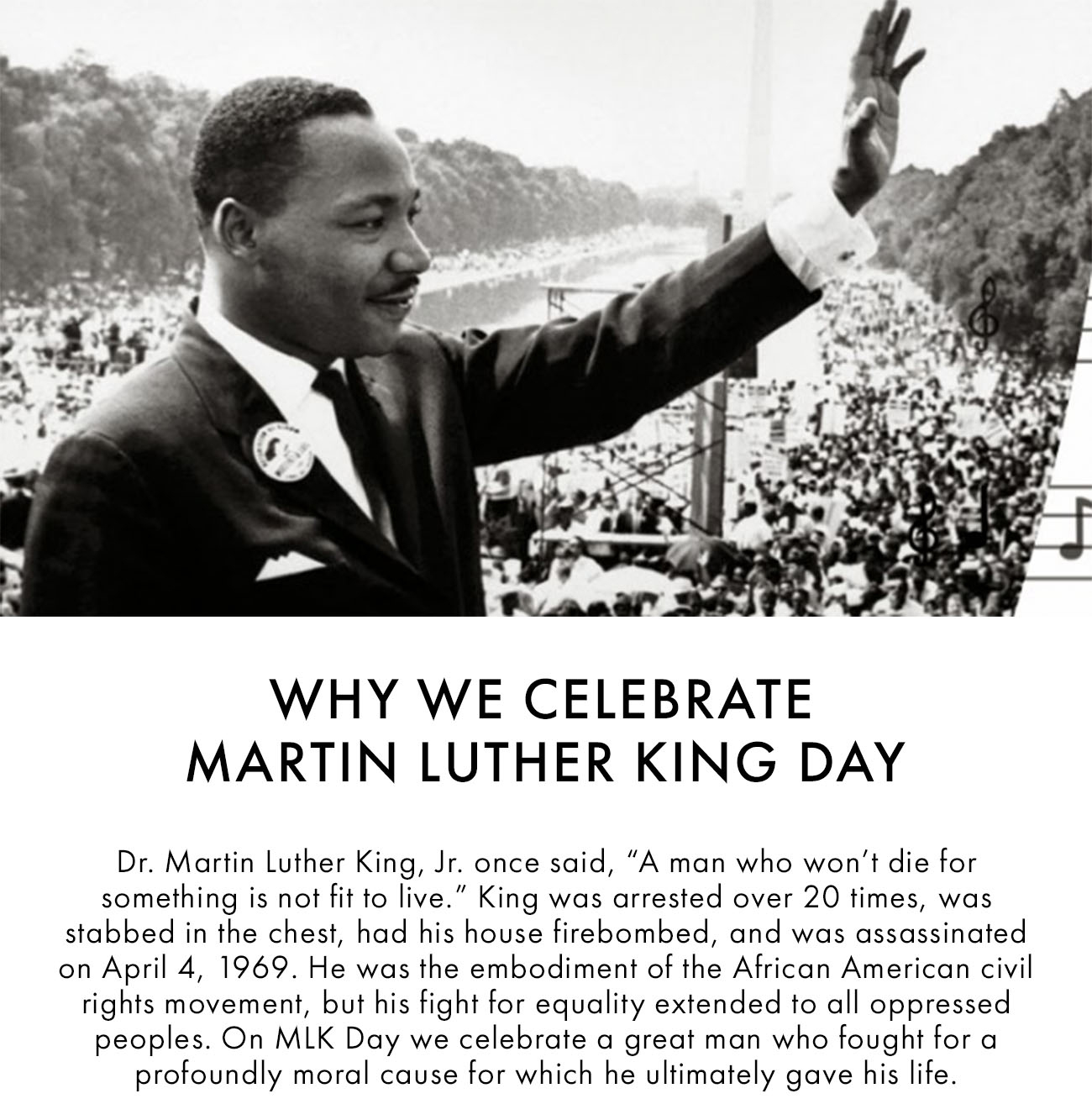 Why We Celebrate Martin Luther King Day