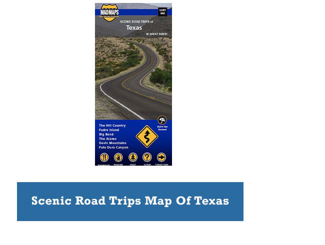 Scenic Road Trips Map Of Texas