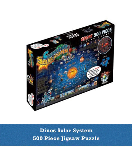 Dinos Solar System 500 Piece Jigsaw Puzzle