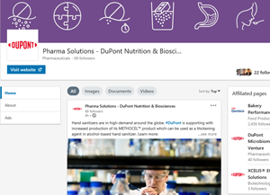 LinkedIn DuPont Pharma Solutions