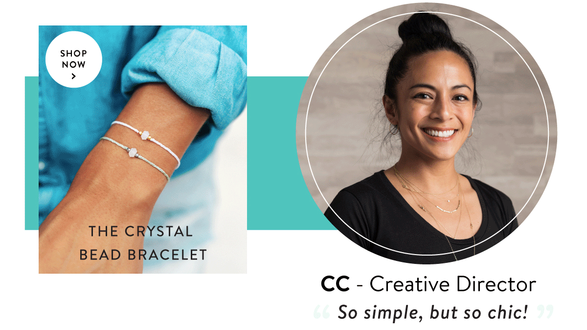 The Crystal Bead Bracelet | SHOP NOW >