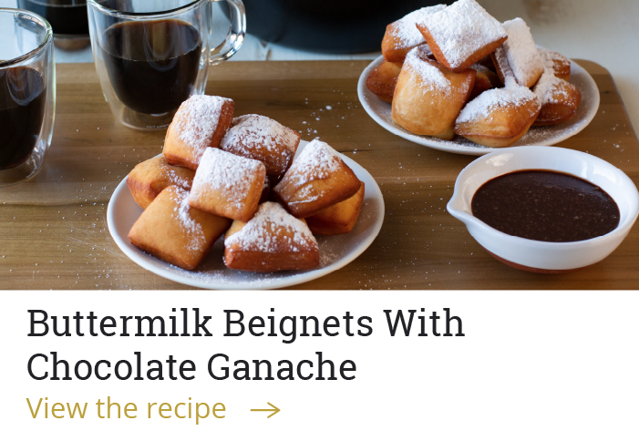 Buttermilk Beignets With Chocolate Ganache