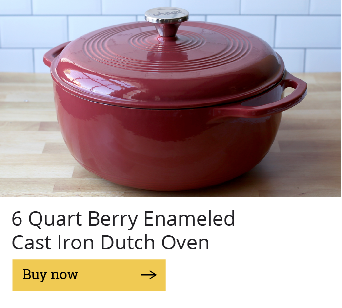 6 Quart Berry Enameled Cast Iron Dutch Oven [ Buy now > ]