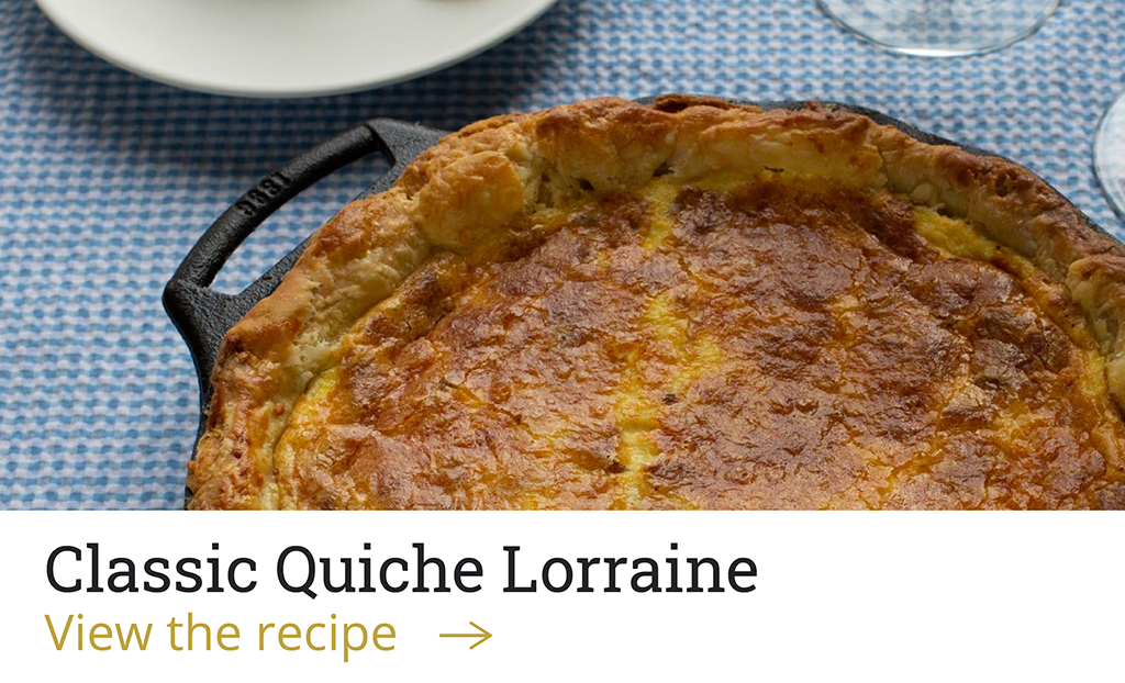 Classic Quiche Lorraine [View the recipe-->]