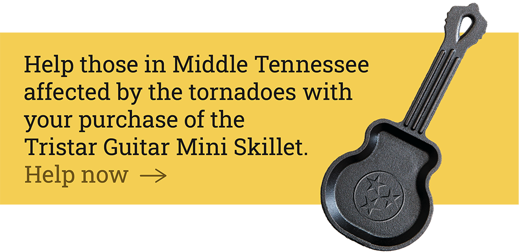 Help those in Middle Tennessee affected by the tornadoes with your purchase of the Tristar Guitar Mini Skillet.  [Help now ?]