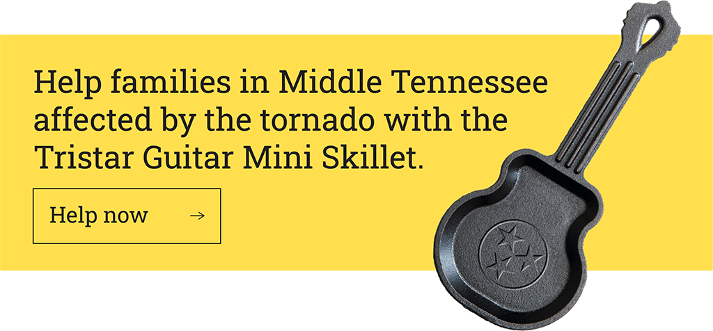 Help families in Middle Tennessee  affected by the tornado with the  Tristar Guitar Mini Skillet. [Help now ?]