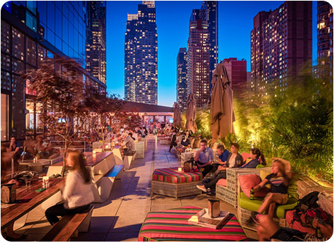 Check out one of the biggest rooftop bars