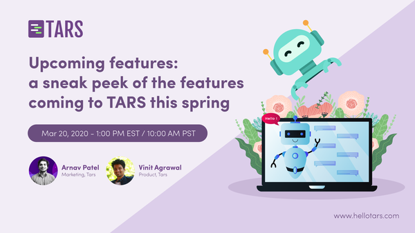 A sneak peek of the features coming TARS this spring I TARS Webinars