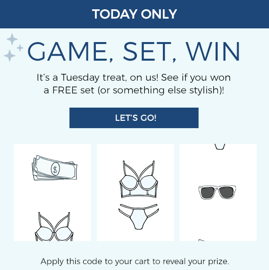 Today only - Game, Set, Win