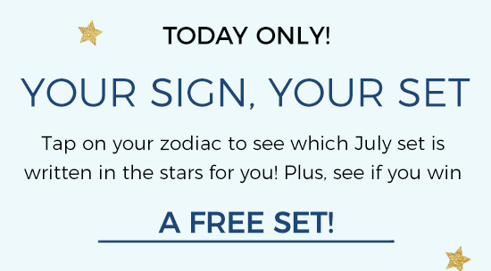 Today only - Your sign, your set