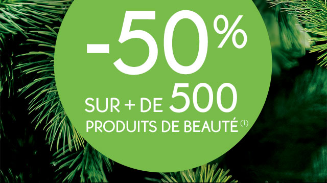 -50% sur + de 500 produits de beauté (1)