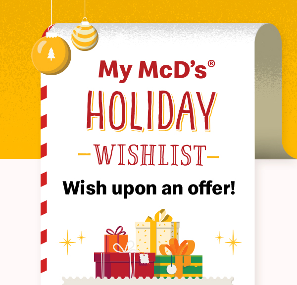 My McD’s Holiday Wishlist | Wish upon an offer!