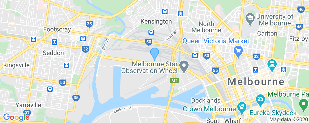 Map of West Melbourne