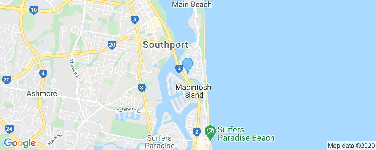 Map of Main Beach