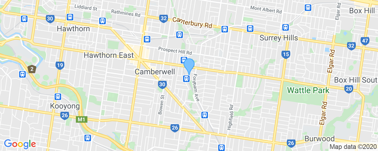 Map of Camberwell