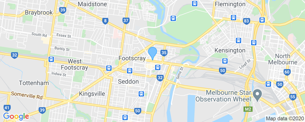Map of Footscray