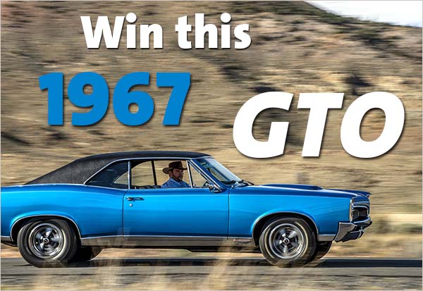 Win this 1967 GTO in our raffle