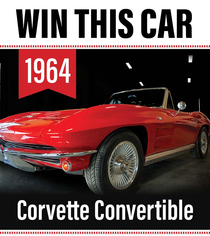 This year's raffle car: 1964 Corvette Convertible