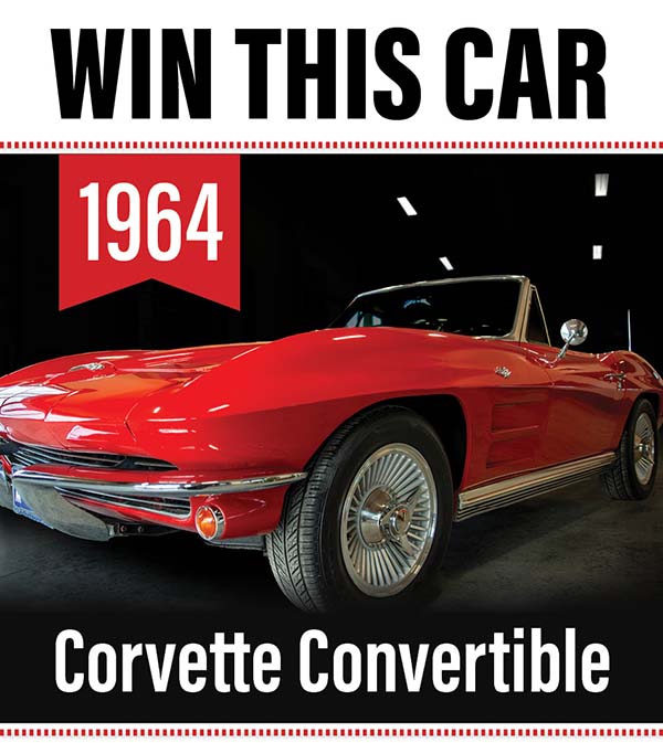 Buy raffle tickets online for the Corvette convertible
