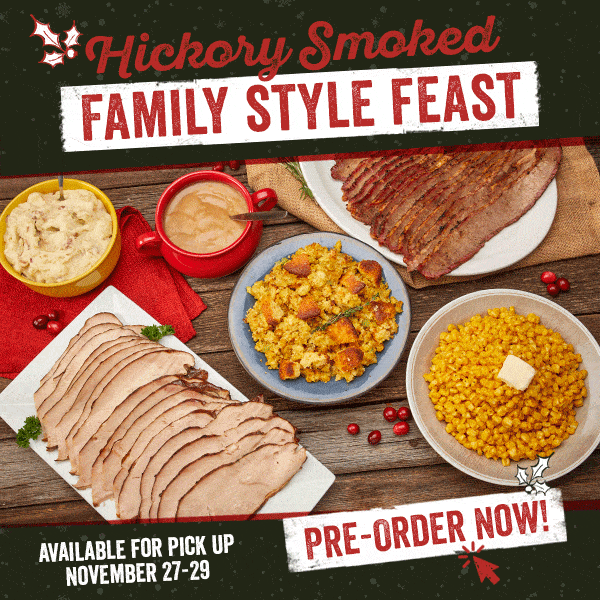 Hickory Smoked Family-Style Feast FRAN