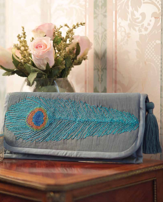 Peacock Evening Clutch Pattern Download - image