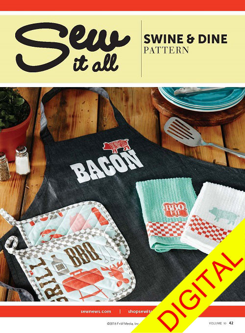 Swine & Dine BBQ Set Sewing Pattern Download