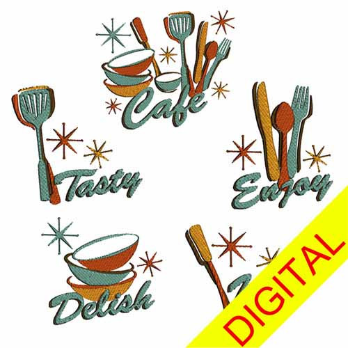 CME Diner Delights Embroidery Collection Download