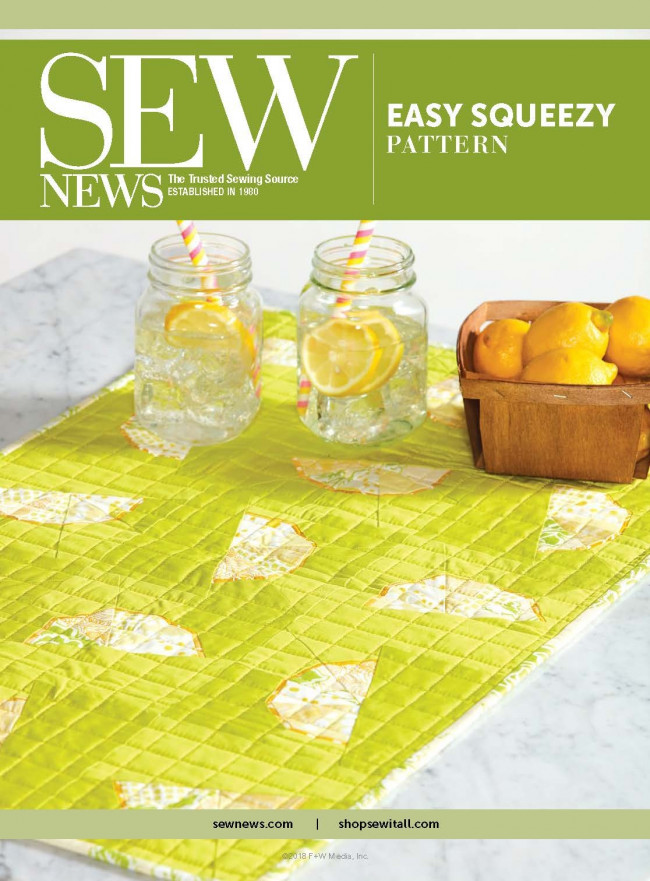 Easy Squeezy Table Runner Pattern Download