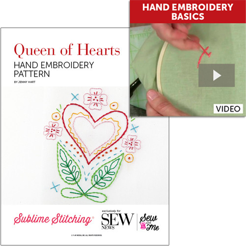 Sew with Me: Queen of Hearts & Hand Embroidery Basics Video Download