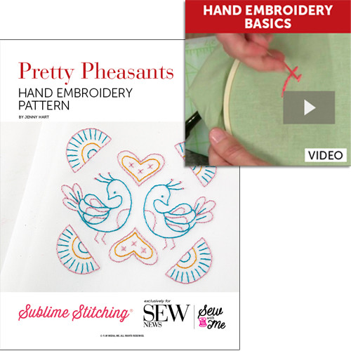 Sew with Me: Pretty Pheasants & Hand Embroidery Basics Video Download