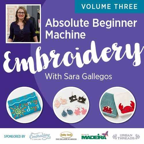Absolute Beginner Machine Embroidery 3 Video Download